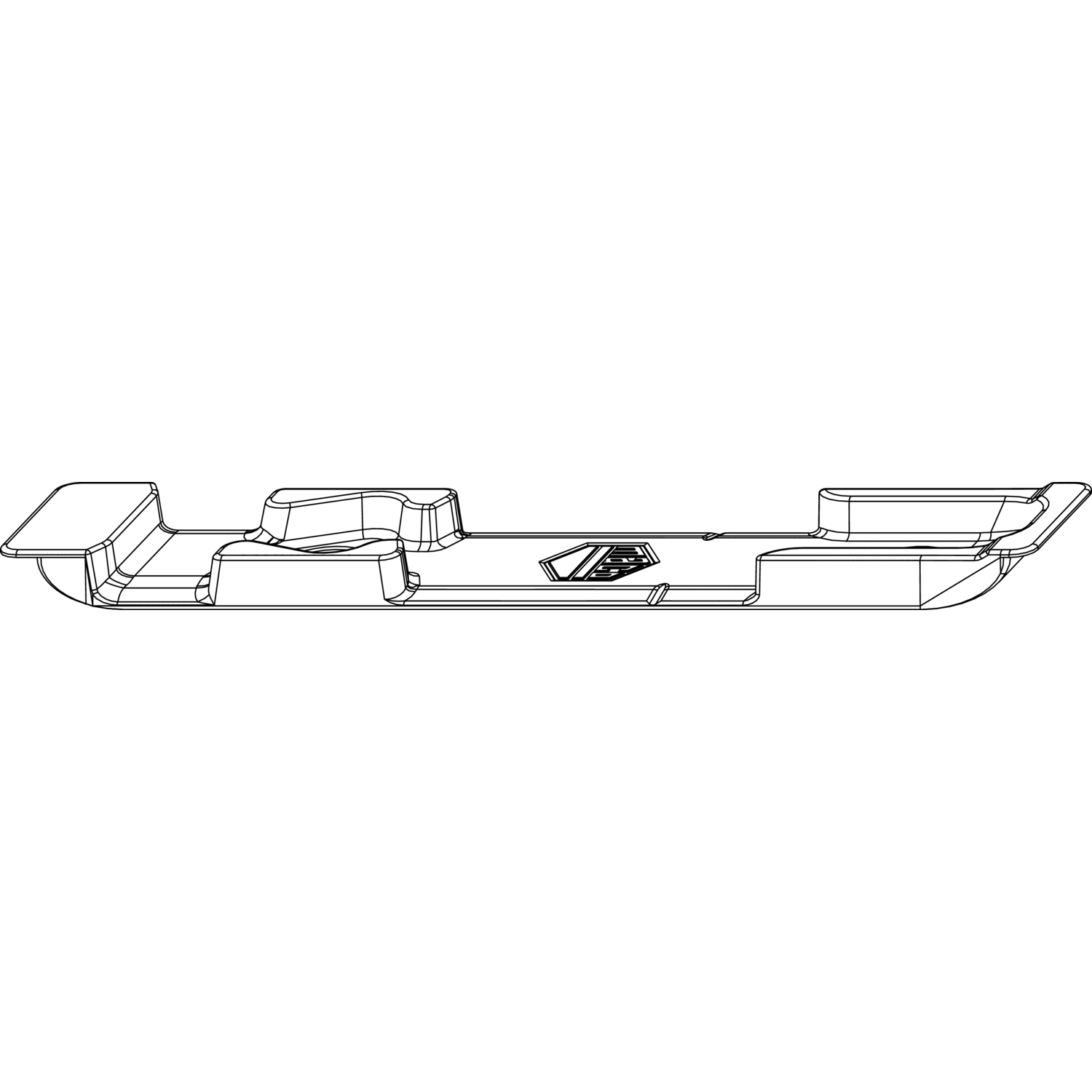 Valsluitplaat infrees 4mm zilv