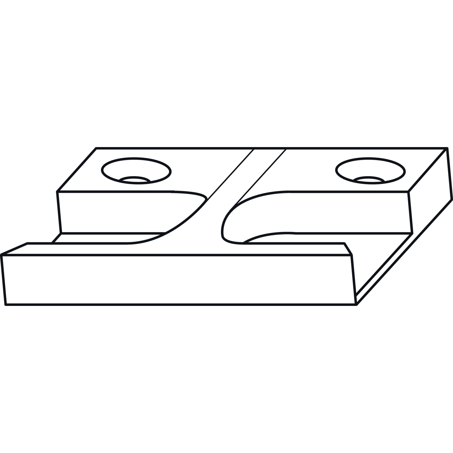 Sluitplaat 29mm sponning zilv.