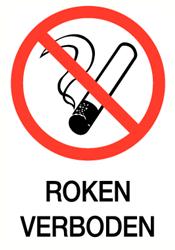 Roken verboden 300x420mm. pvc