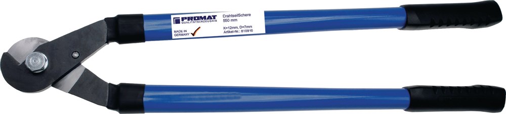 Promat staalkabelschaar - 500mm - mantel blauw