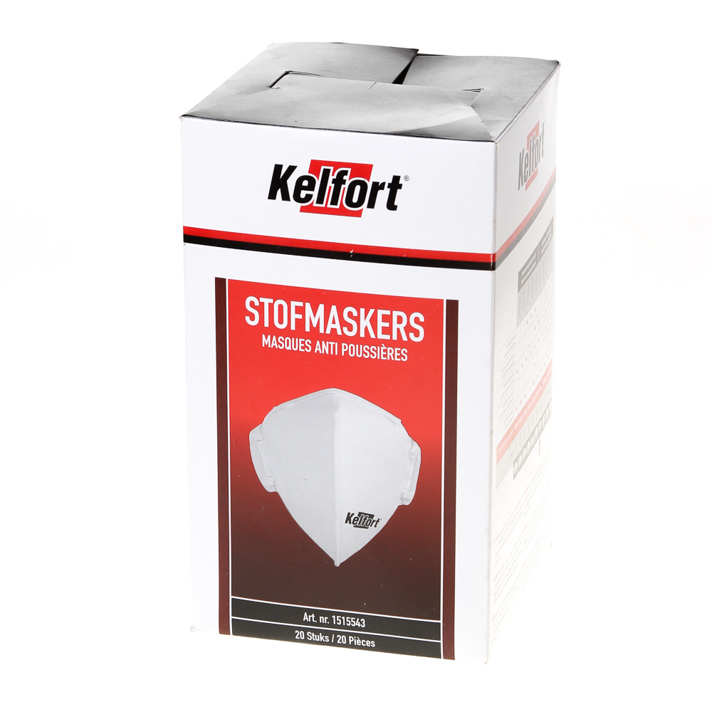 Kelfort Fijnstofmasker 2320V vouwbaar wegwerp model FFP2